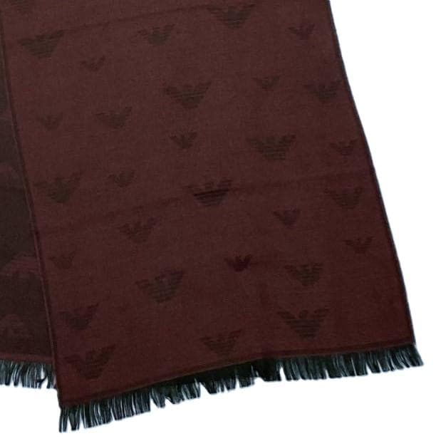 純正ケース付き　新品　エンポリオ アルマーニ　マフラー　625056ワインレッド