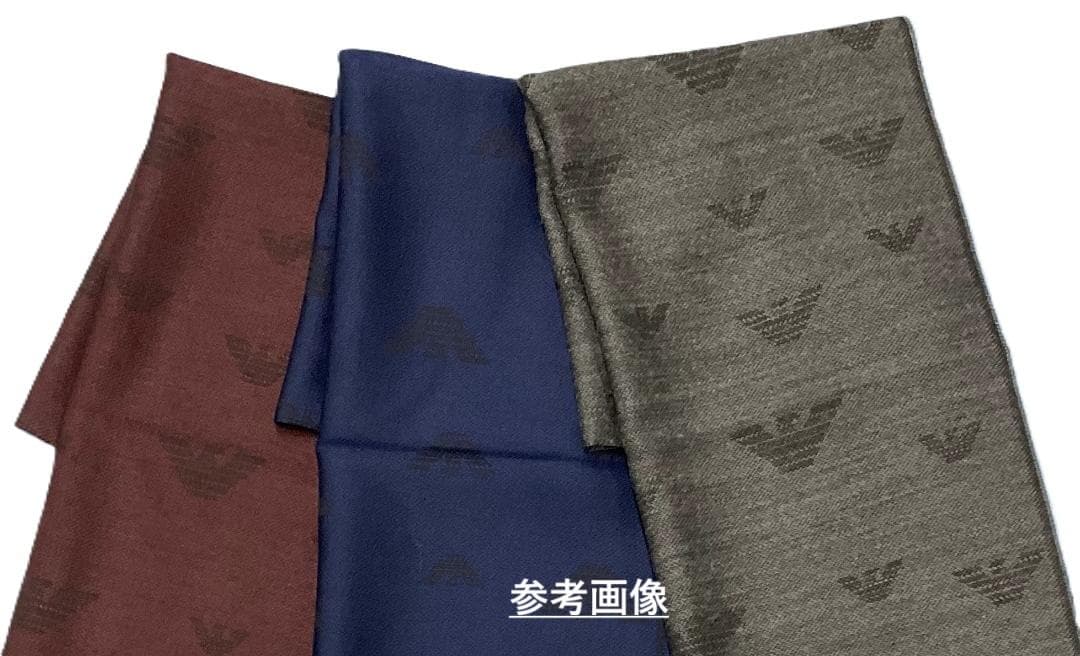 純正ケース付き　新品　エンポリオ アルマーニ　マフラー　625056ワインレッド