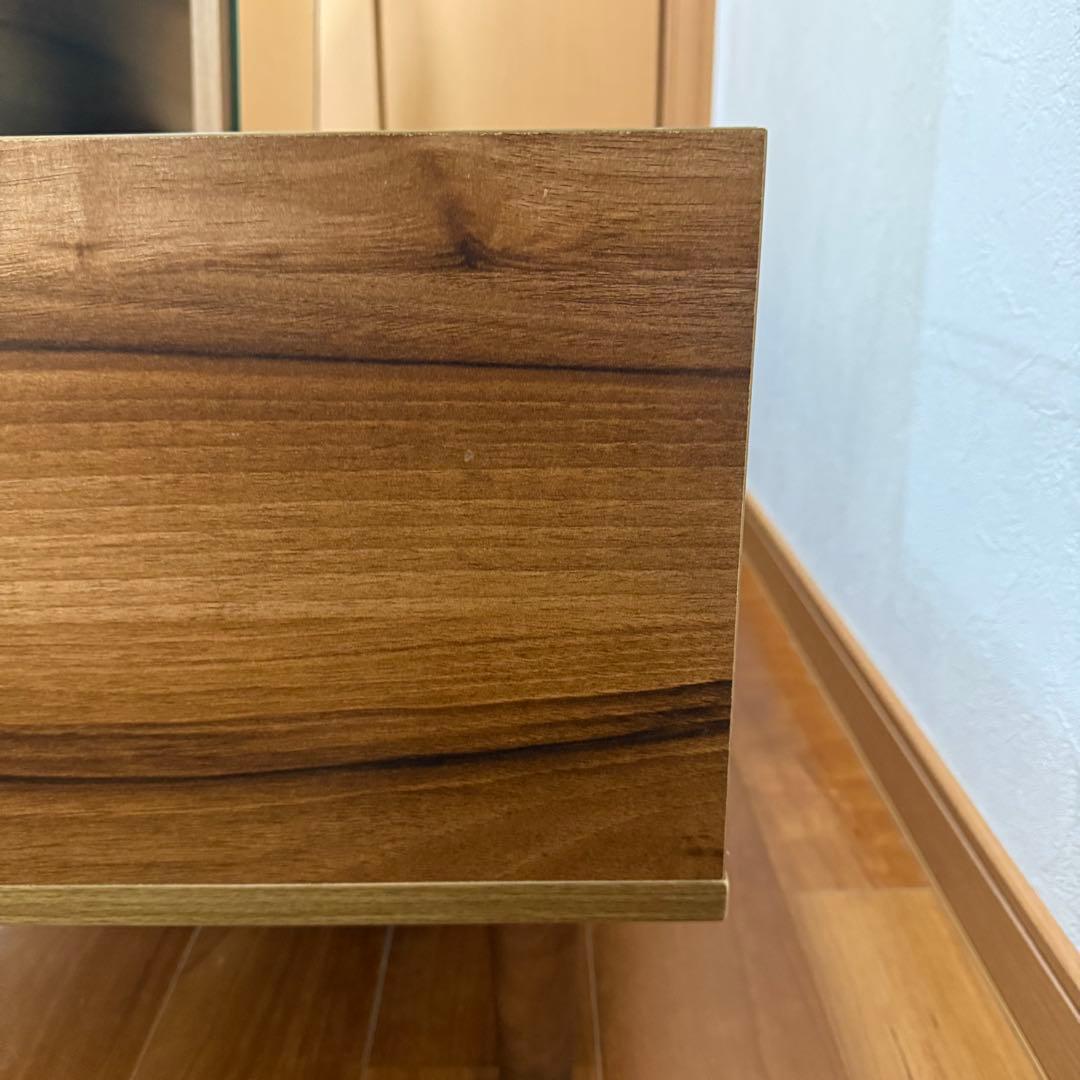 LOWYA 鏡台 ウッド調 ローテーブル ドレッサー 送料無料