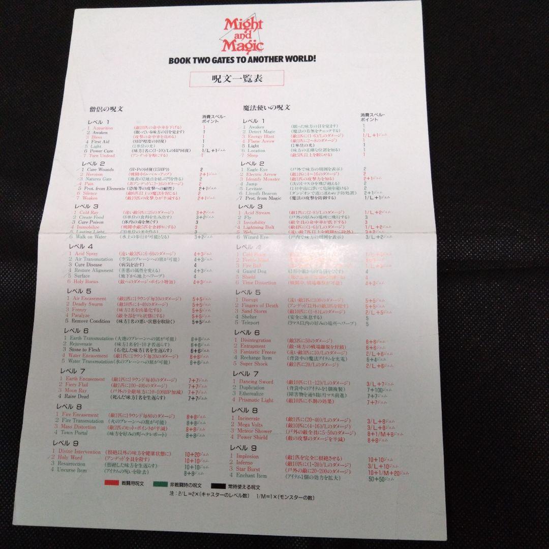 マイト&マジック2 　マイト&マジックコンプリートブック　パソコンゲーム