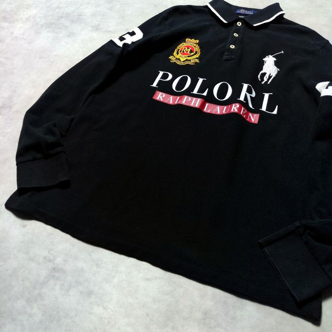 ラルフローレン ビッグポニー 長袖 カスタムスリムフィット ポロシャツ