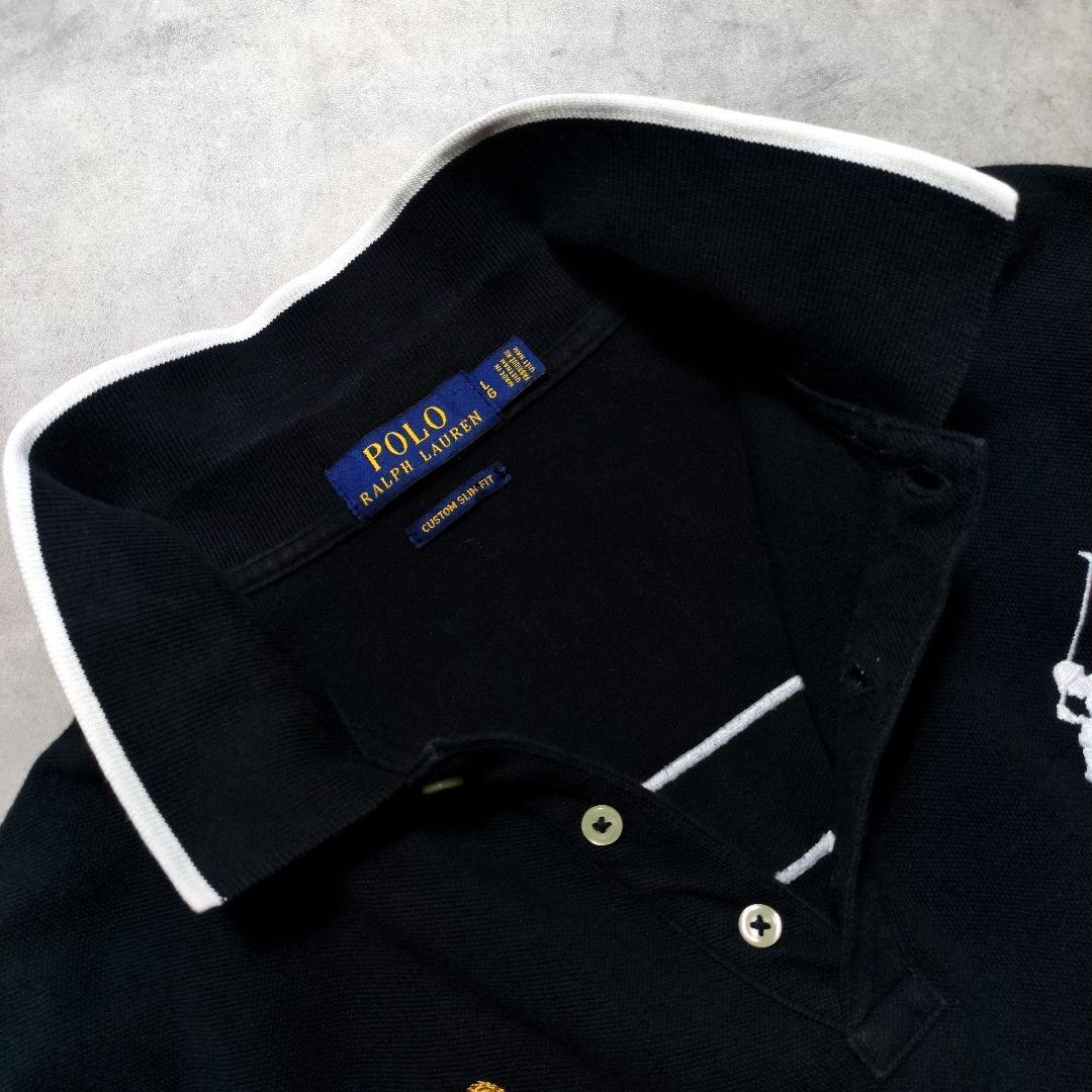 ラルフローレン ビッグポニー 長袖 カスタムスリムフィット ポロシャツ