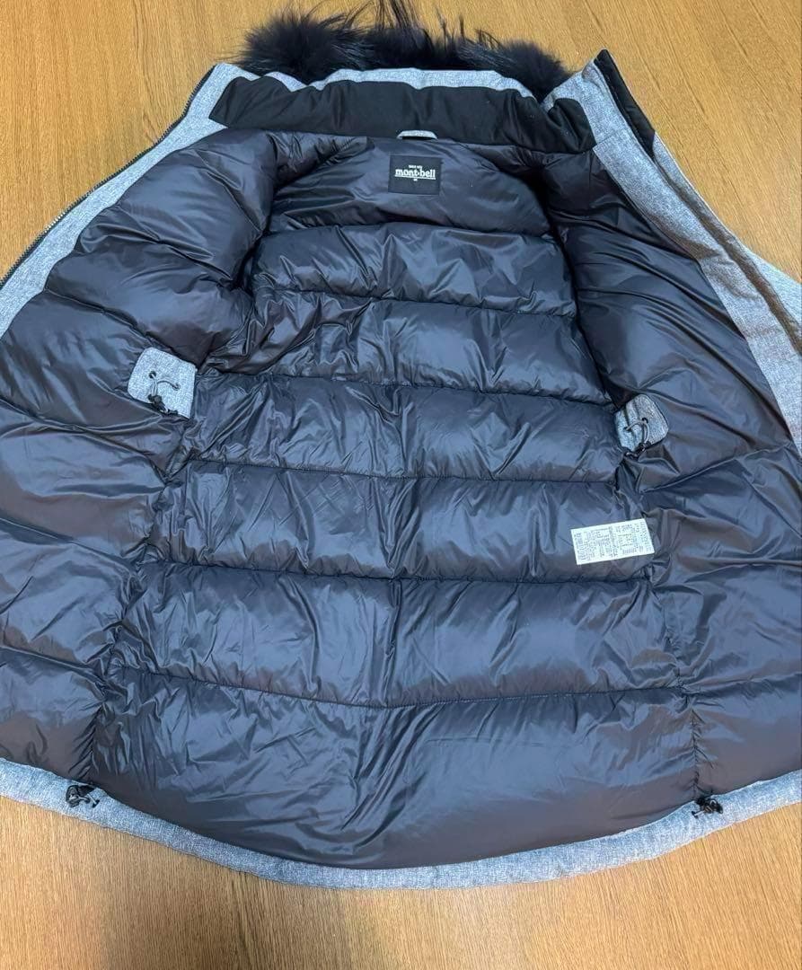 専用‼️新品⭐️mont-bellレディース高級ダウン ラクーンファーコートM