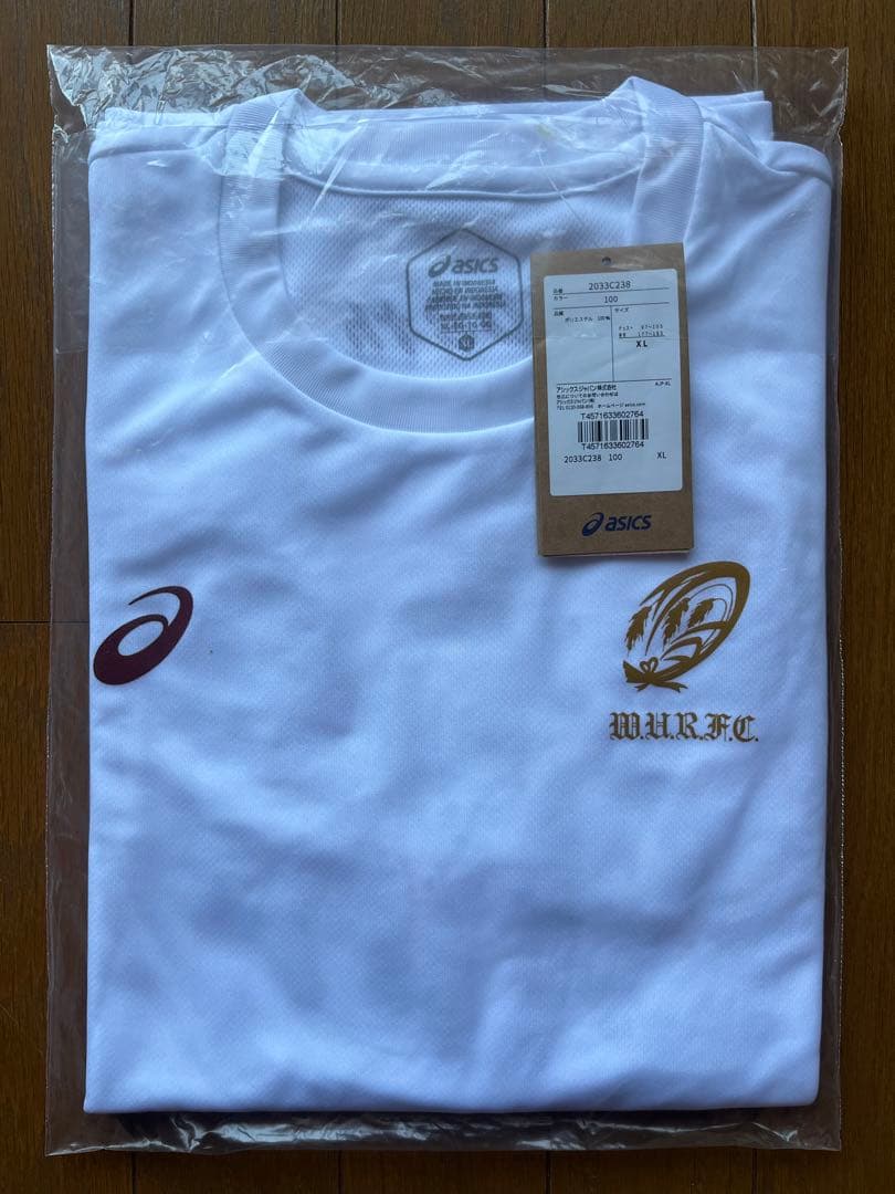 アシックス WURFC 早稲田大学ラグビー蹴球部 Tシャツ 野中健吾 ラグビー部