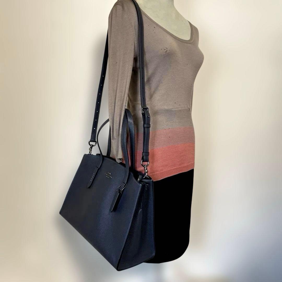 COACH‼️未使用状態(^^)ダークグレー2WAYトートバッグ‼️