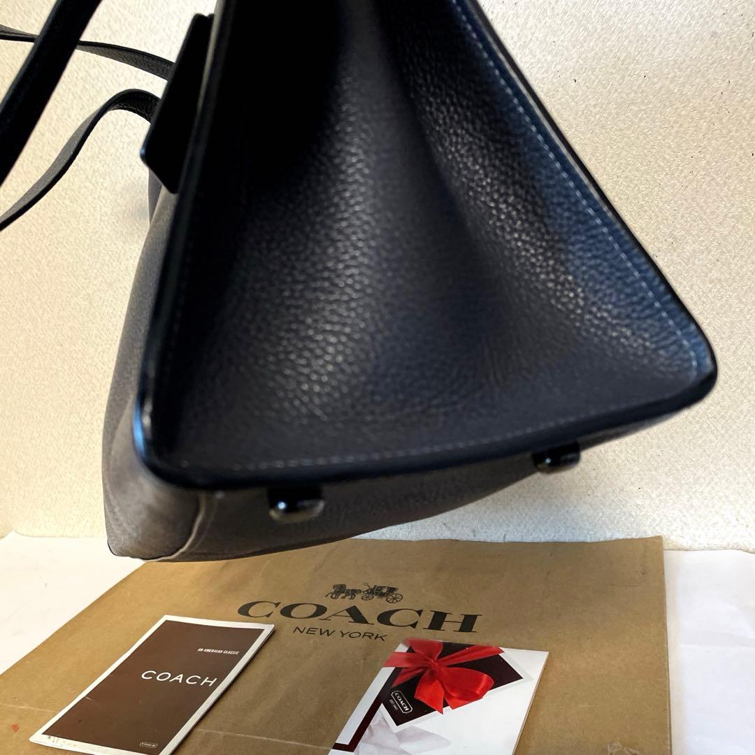 COACH‼️未使用状態(^^)ダークグレー2WAYトートバッグ‼️