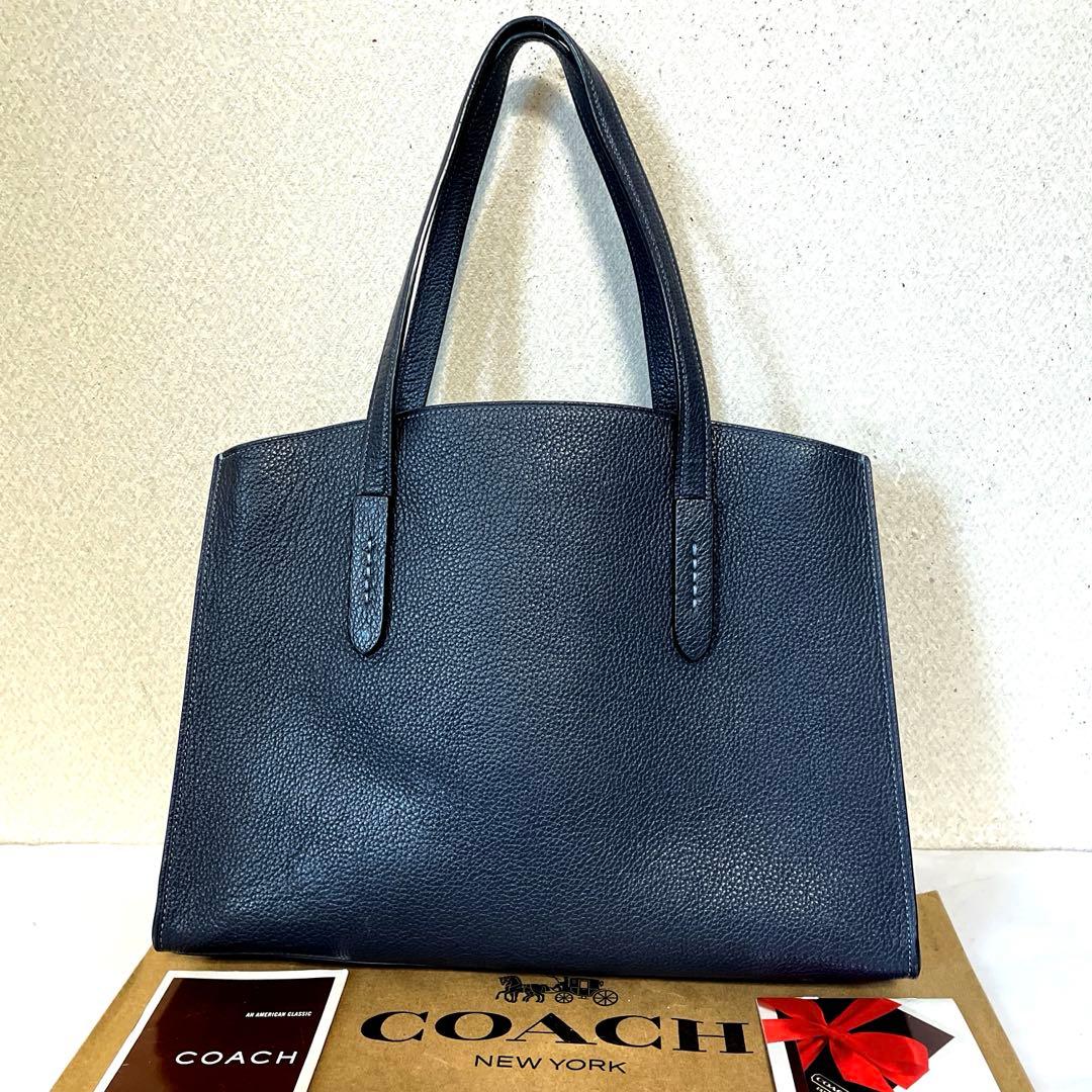 COACH‼️未使用状態(^^)ダークグレー2WAYトートバッグ‼️