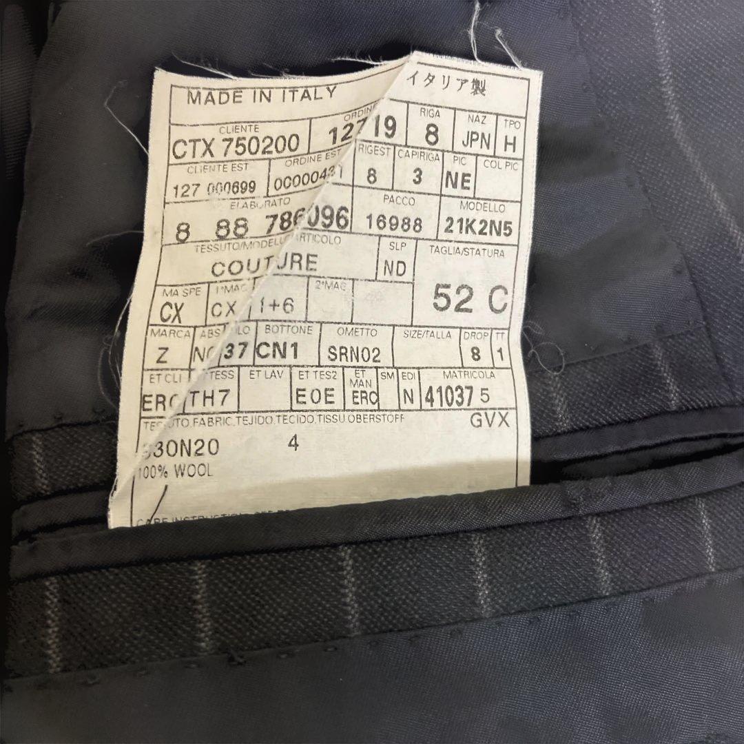 外観美品Ermenegildo Zegna ネイビースーツ　15milmil15