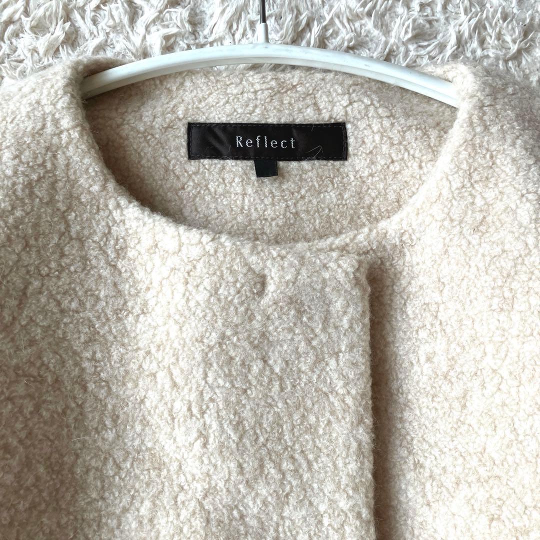 あ*み様 新品タグ無◯ 【ふんわり軽く羽織れる】クルーネック　ボアコート