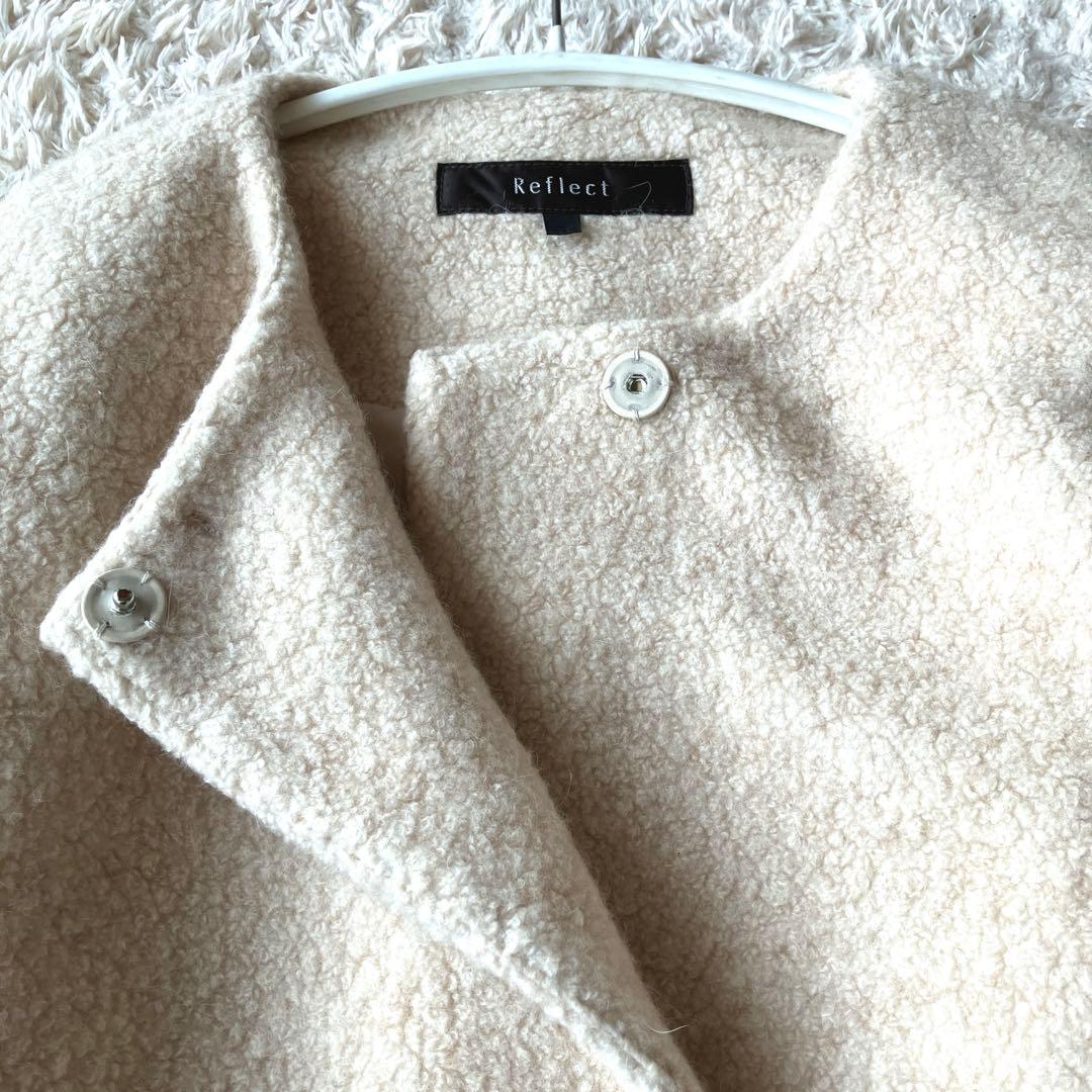 あ*み様 新品タグ無◯ 【ふんわり軽く羽織れる】クルーネック　ボアコート