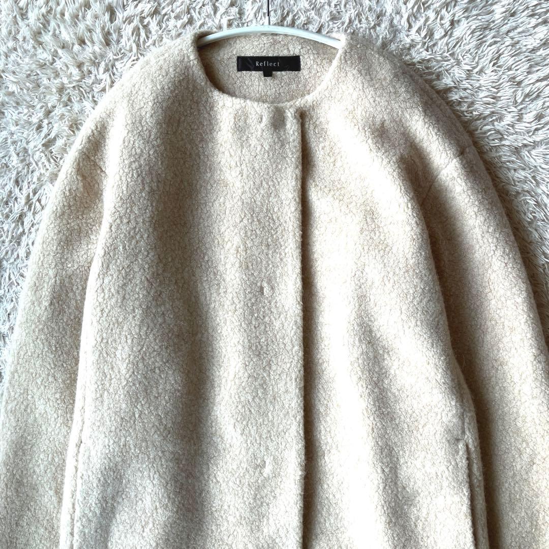 あ*み様 新品タグ無◯ 【ふんわり軽く羽織れる】クルーネック　ボアコート