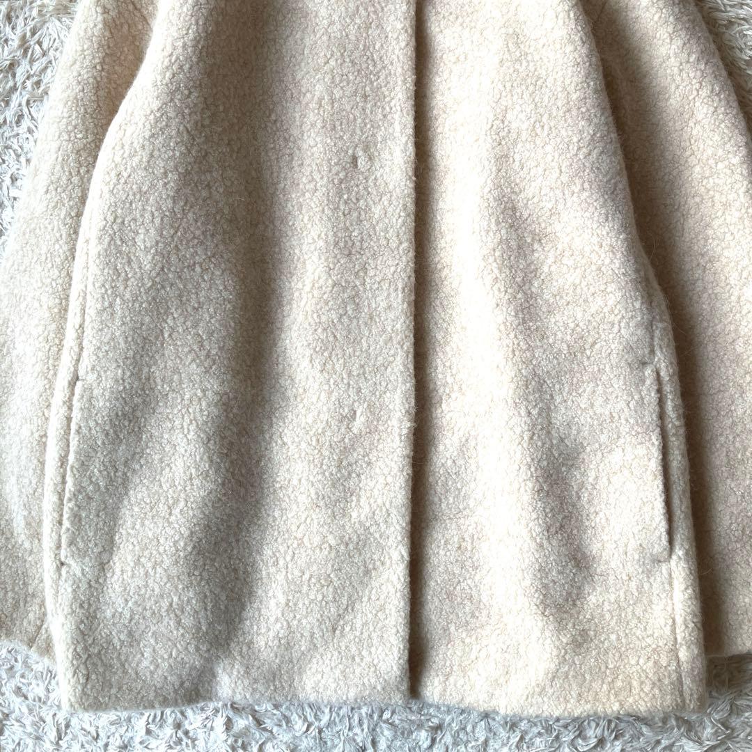 あ*み様 新品タグ無◯ 【ふんわり軽く羽織れる】クルーネック　ボアコート