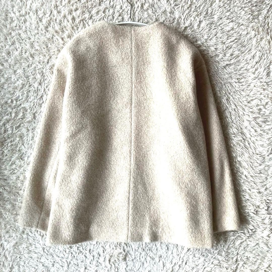 あ*み様 新品タグ無◯ 【ふんわり軽く羽織れる】クルーネック　ボアコート