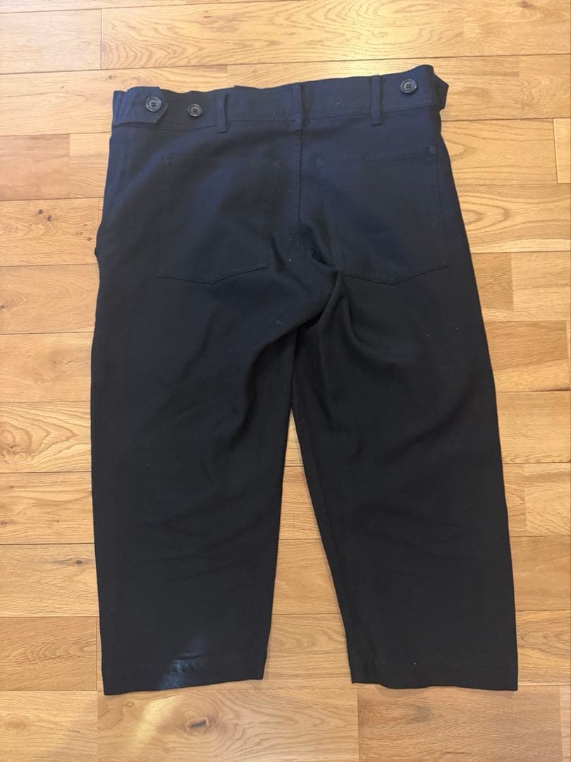 COMME des GARÇONS ブラック クロップドパンツ S