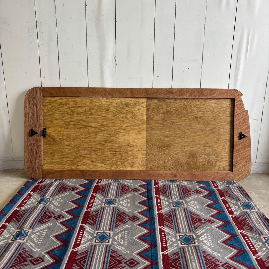 ハイエース 窓埋めパネル 開閉式 左右セット 断熱シート加工 ダークウォルナット