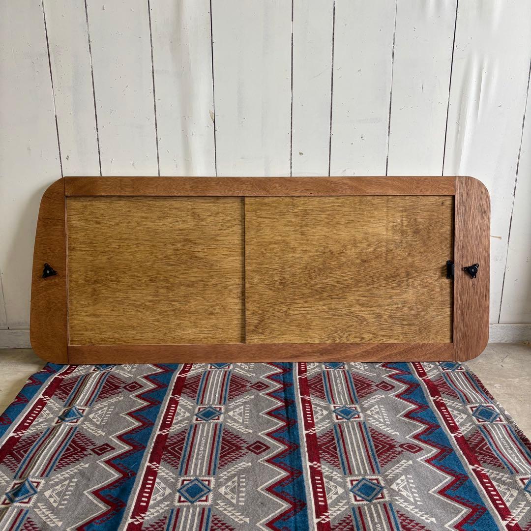 ハイエース 窓埋めパネル 開閉式 左右セット 断熱シート加工 ダークウォルナット