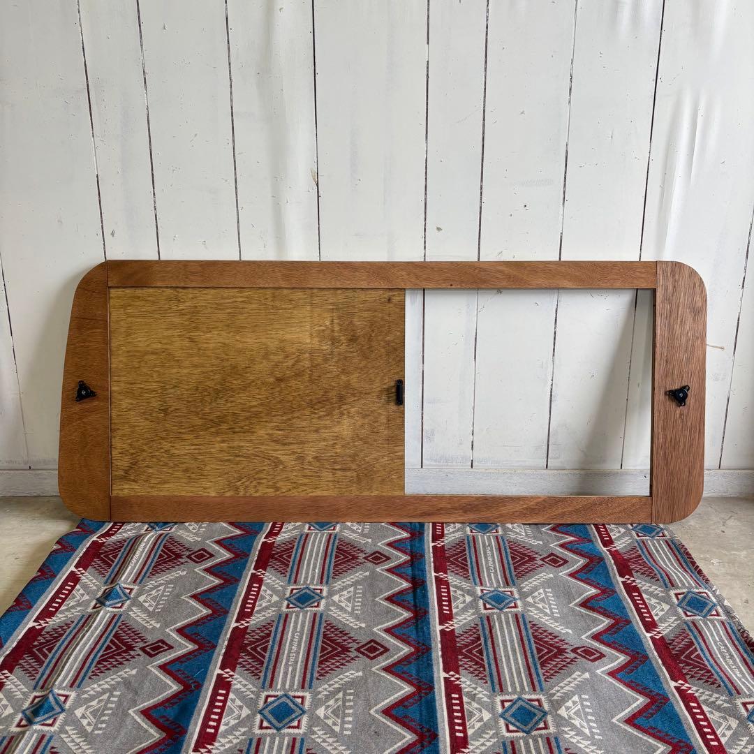 ハイエース 窓埋めパネル 開閉式 左右セット 断熱シート加工 ダークウォルナット