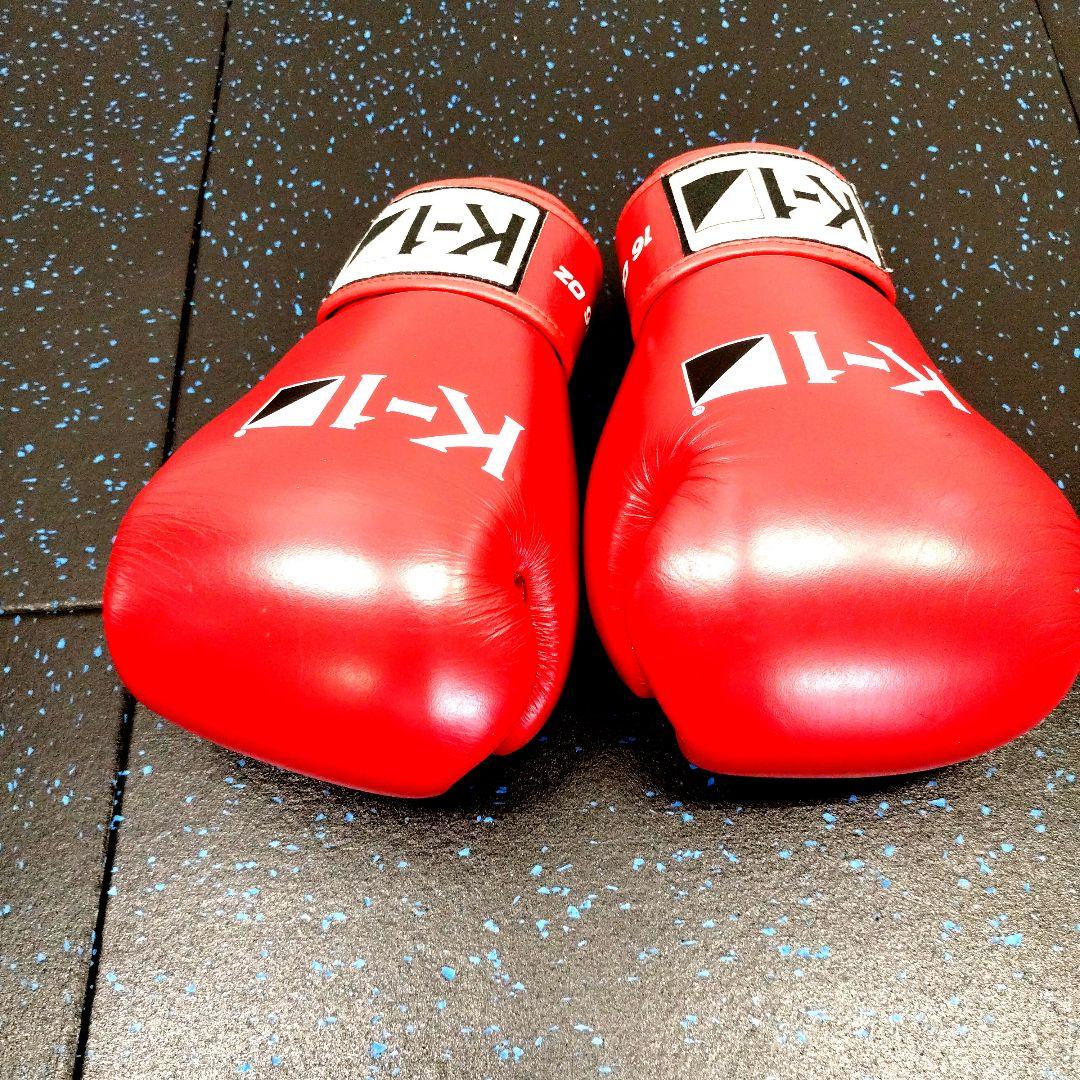 K-1 ボクシンググローブ 16oz 赤