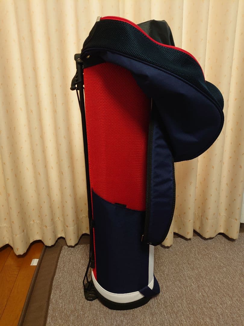 LE COQ SPORTIF キャディバッグ ネイビー/レッド