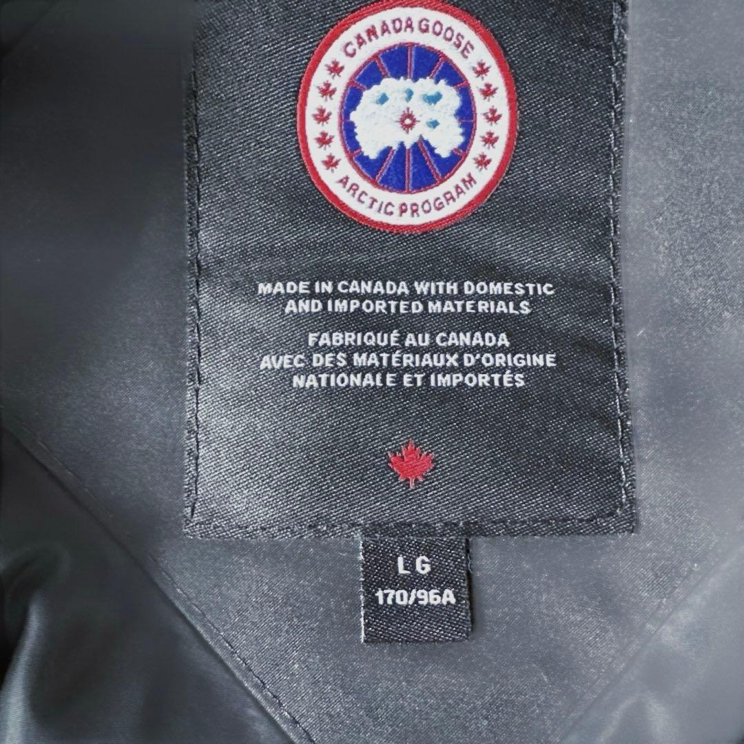 カナダグース　希少Lサイズ　ブラックレーベルミスティークパーカー　ブラック