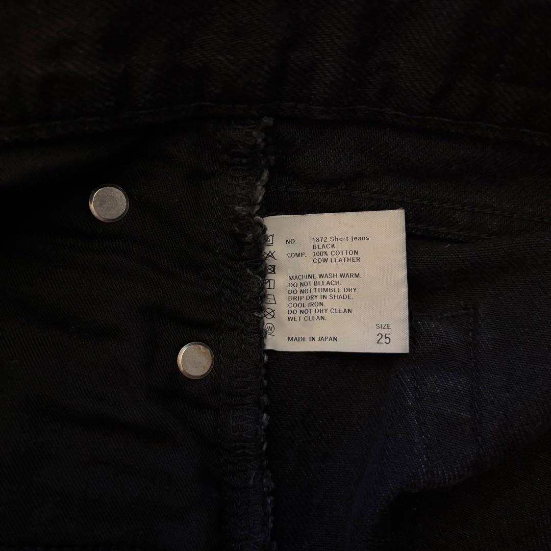 SHISHIKUI short jean ショートパンツ　BLACK 25