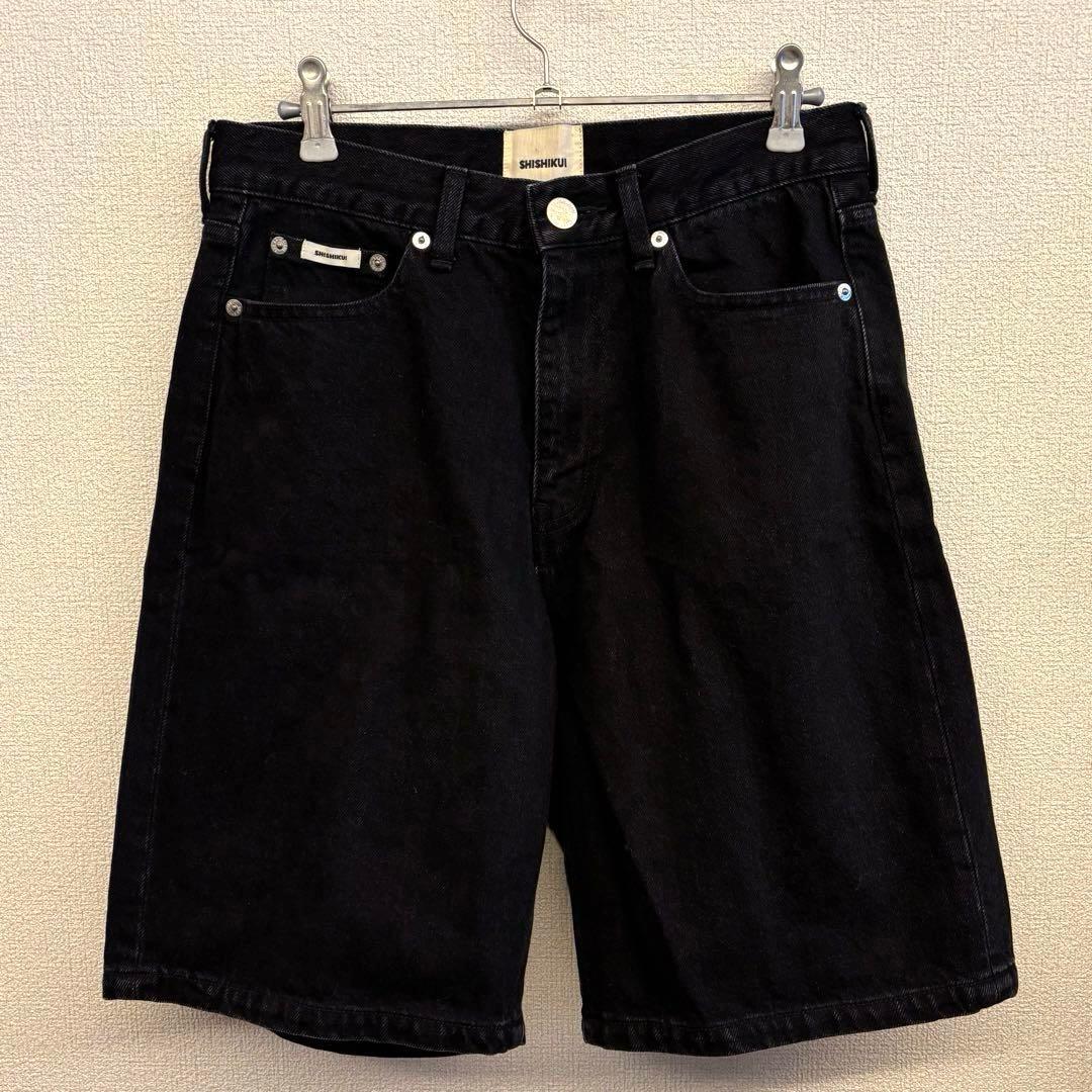 SHISHIKUI short jean ショートパンツ　BLACK 25
