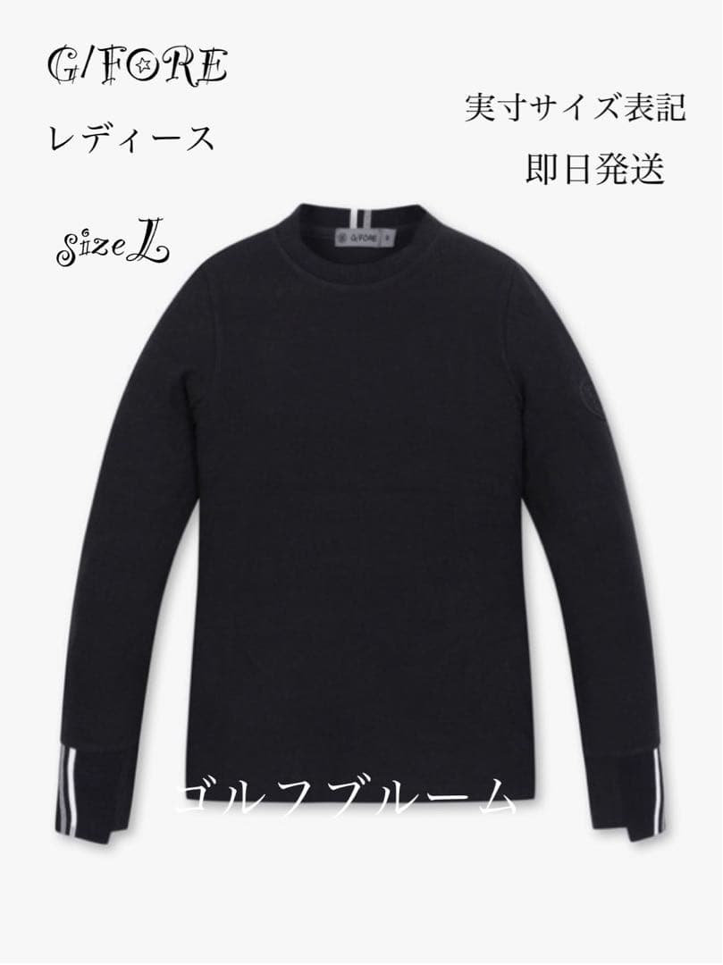 新入荷G/FORE韓国ジーフォア レディース薄手インナーsizeLブラック