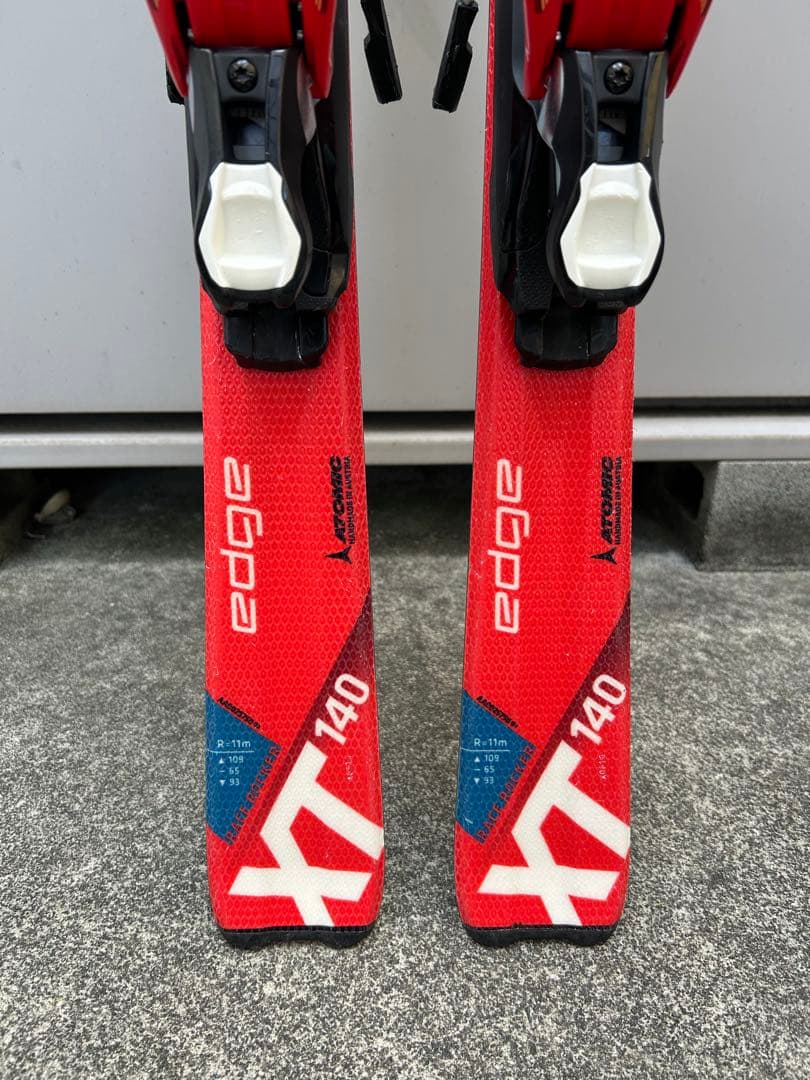 ジュニア　アトミック　スキー板　140cm 板 ビンディング セット