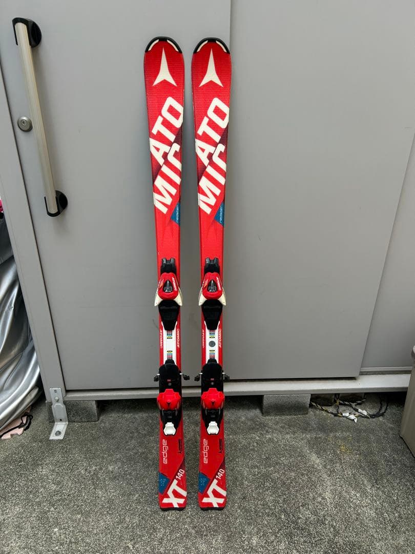 ジュニア　アトミック　スキー板　140cm 板 ビンディング セット