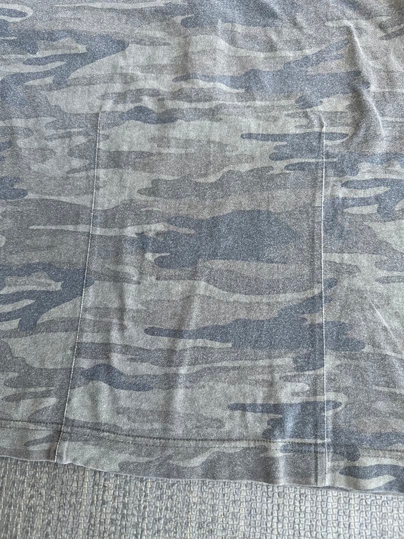 トップス camouflage pattern faded polo shirt