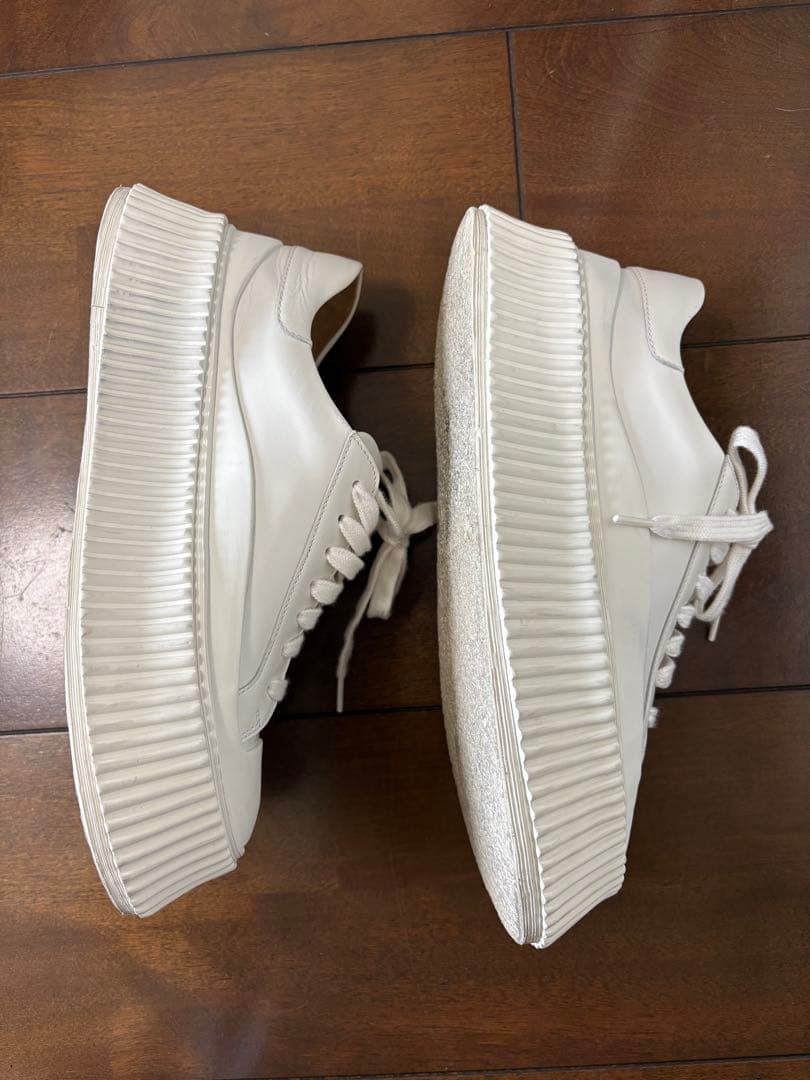 JIL SANDER プラットフォーム レザースニーカー 35
