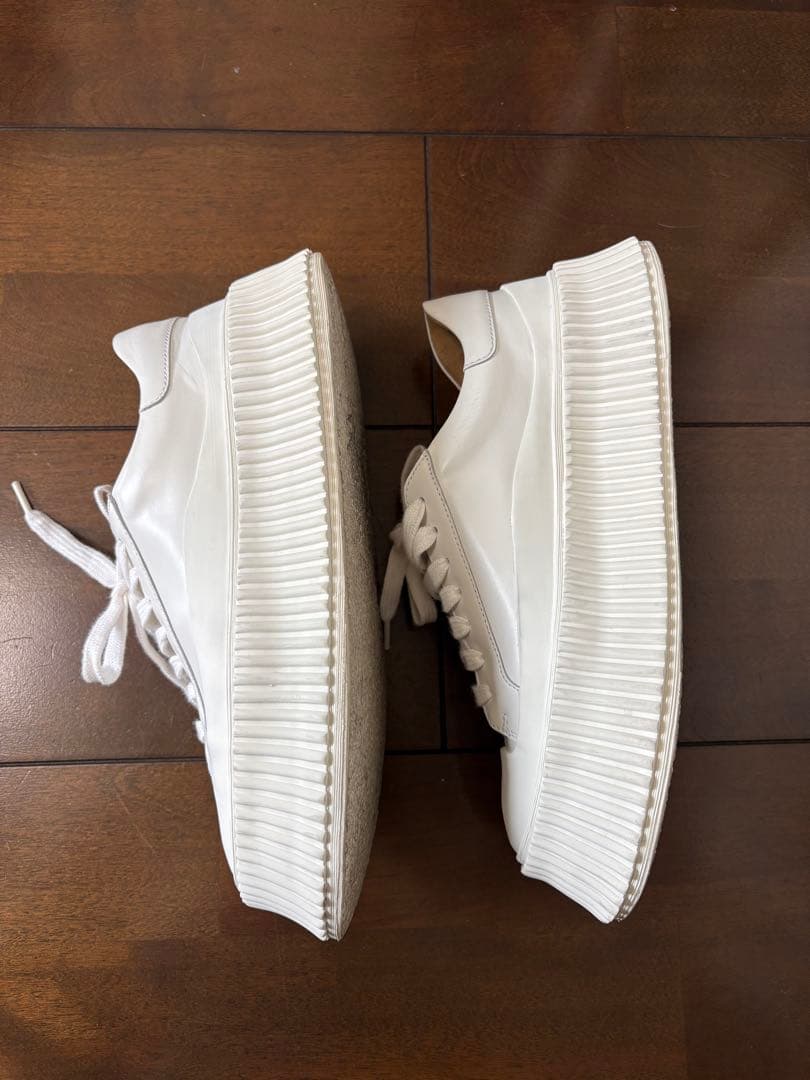 JIL SANDER プラットフォーム レザースニーカー 35