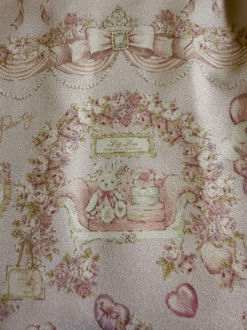 LIZLISA GirlPretty柄ワンピース ピンク