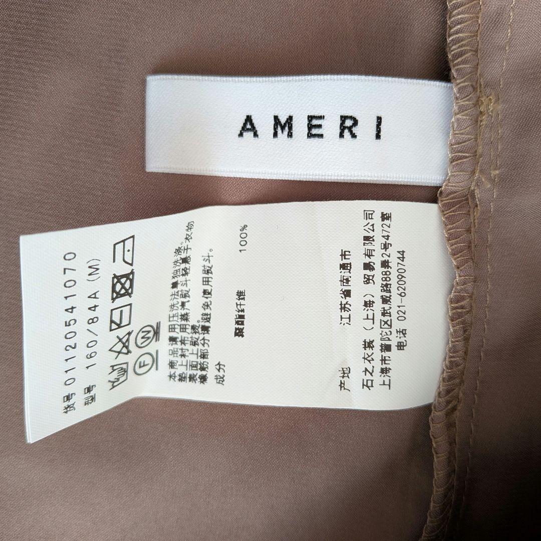 Ameri　RUBBER PAINT ART SHEER DRESS