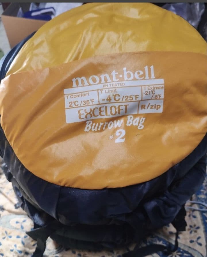 montbell モンベル　Burrow Bag #2　登山　寝袋　シュラフ