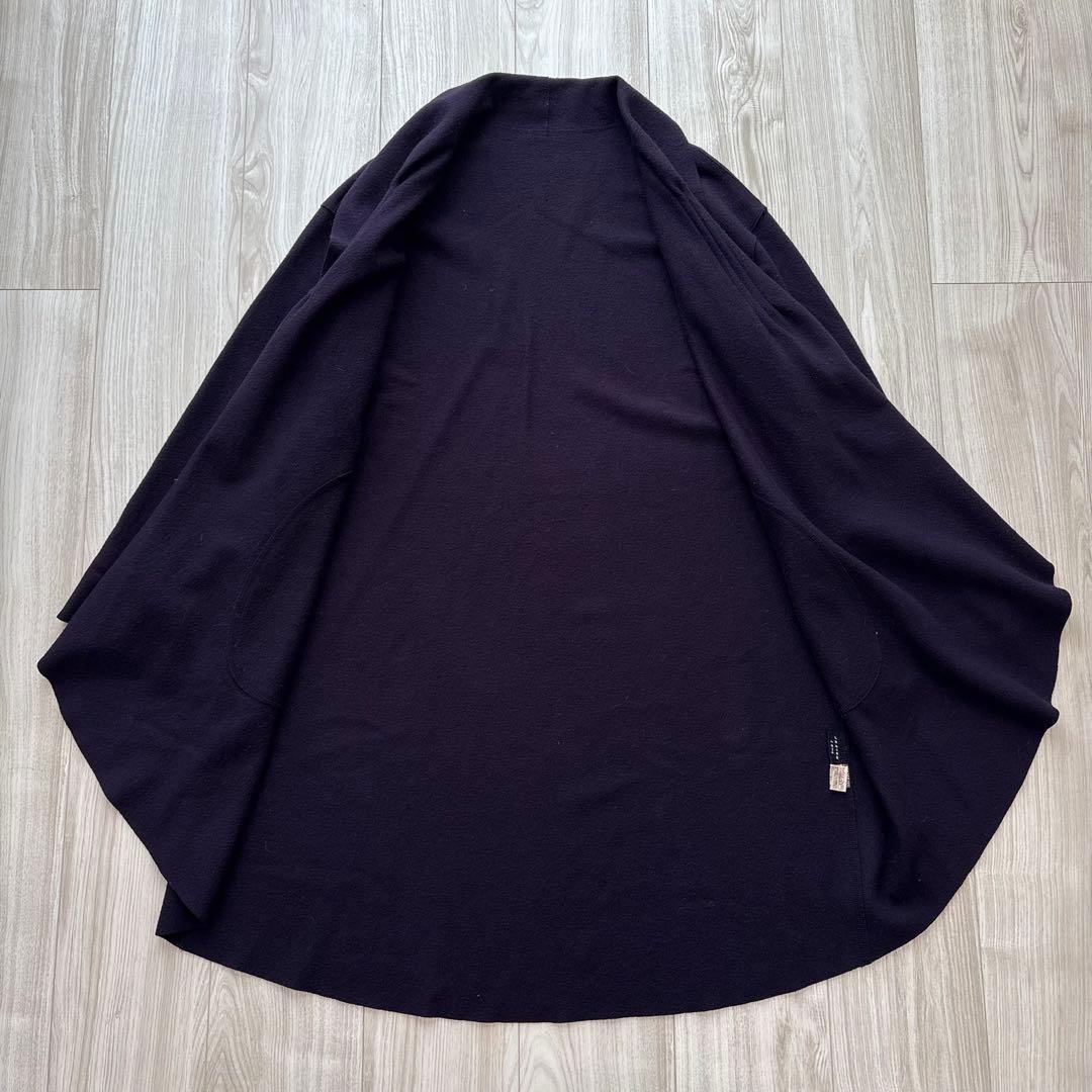 【美品】JURGEN LEHL ウールコート カーディガン 紫 ヨーガンレール