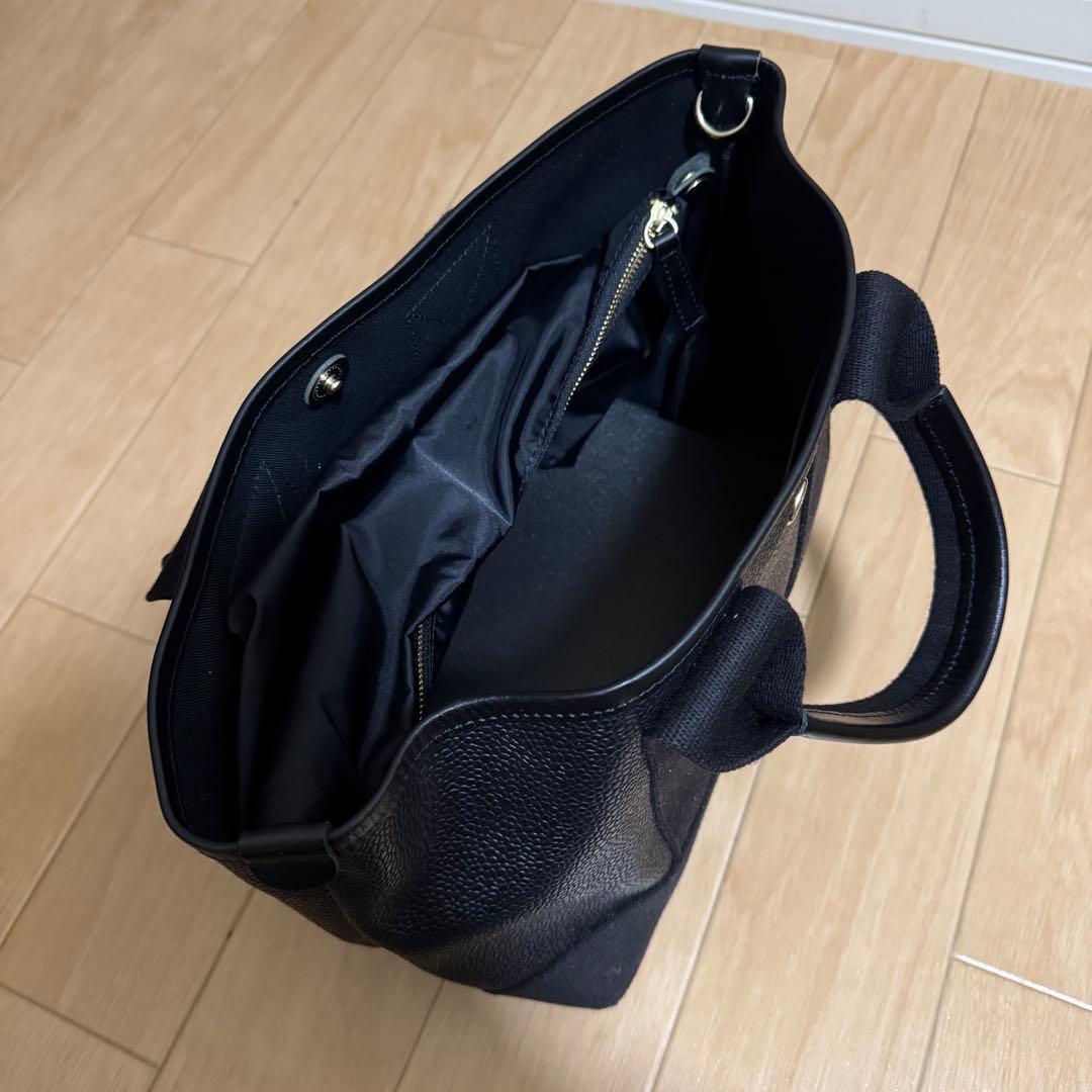 【新品未使用】TOPKAPI スコッチグレイン ネオレザートート M ブラック
