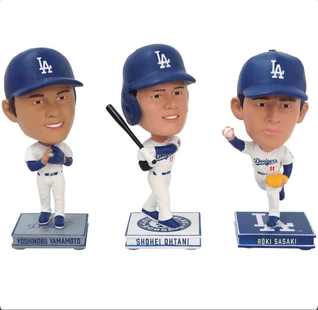 【新品未開封】ドジャース 日本人3人セット ボブルヘッド FOCO MLB公式