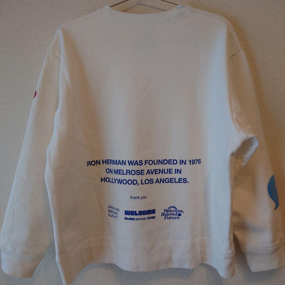 最終価格 ロンハーマン 15周年記念限定 スウェット Sサイズ ホワイト