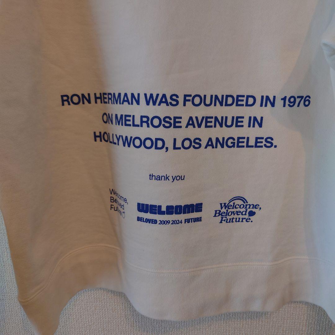 最終価格 ロンハーマン 15周年記念限定 スウェット Sサイズ ホワイト