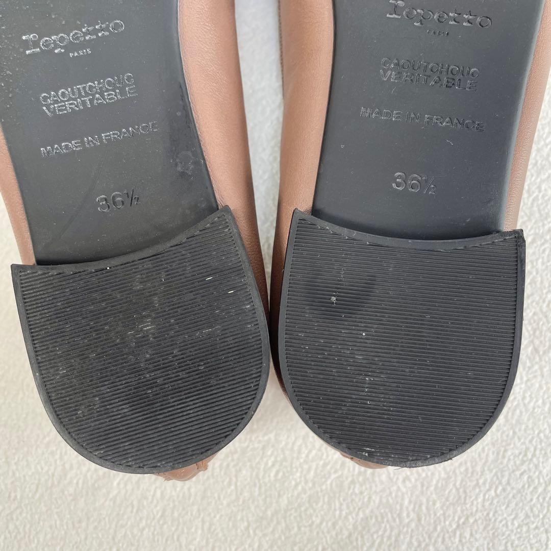 極美品・未使用級✨レペット フラット バレエシューズ レザー モカ 36.5