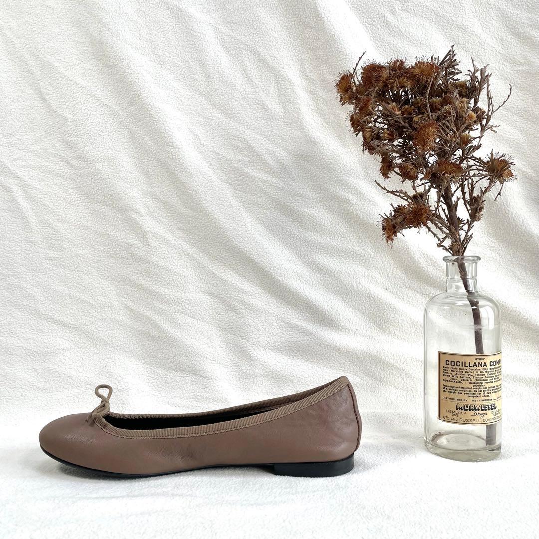 極美品・未使用級✨レペット フラット バレエシューズ レザー モカ 36.5