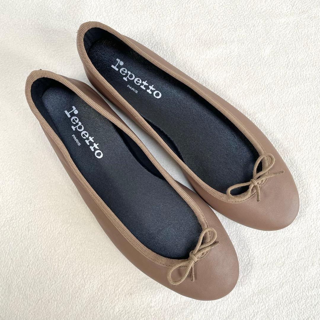 極美品・未使用級✨レペット フラット バレエシューズ レザー モカ 36.5