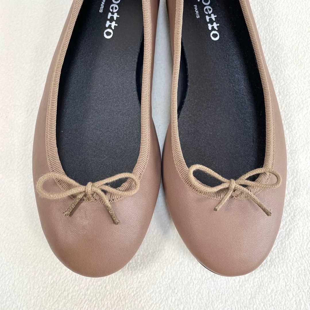 極美品・未使用級✨レペット フラット バレエシューズ レザー モカ 36.5