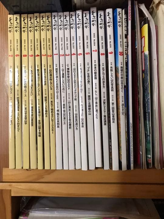 山と渓谷、バックナンバー85／600号〜02／807号