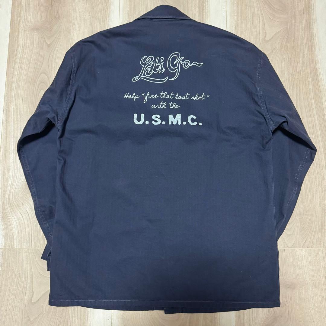 PHERROW'S（フェローズ ） USMC ヘリンボーンカバーオール ネイビー