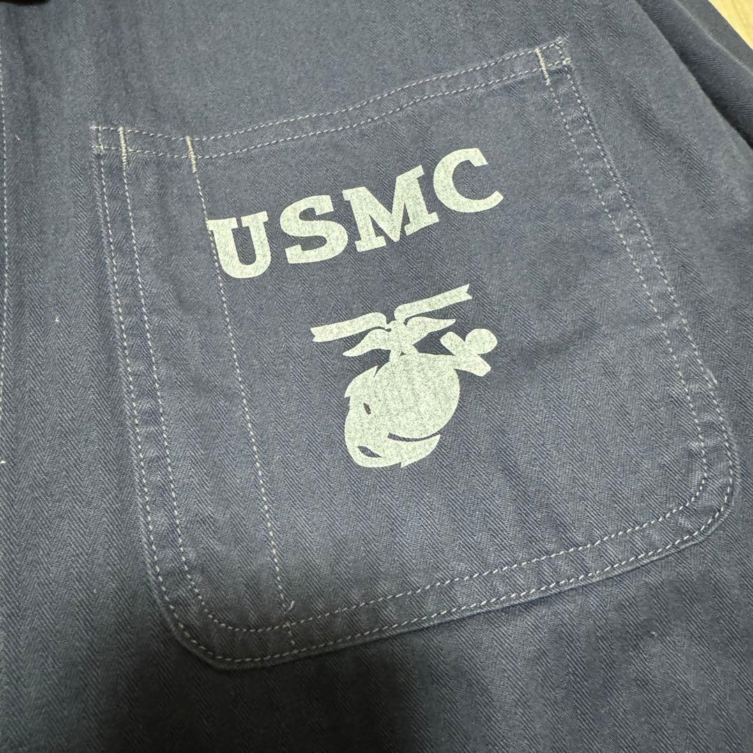 PHERROW'S（フェローズ ） USMC ヘリンボーンカバーオール ネイビー