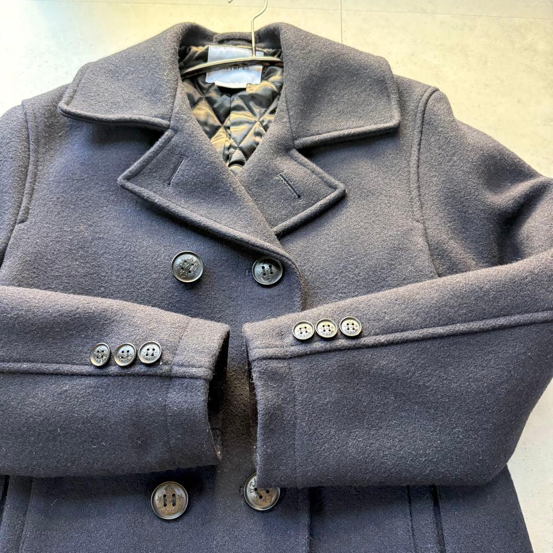 WTAPS Pコート ネイビー M相当 定番 ウール メルトン ダブル アウター