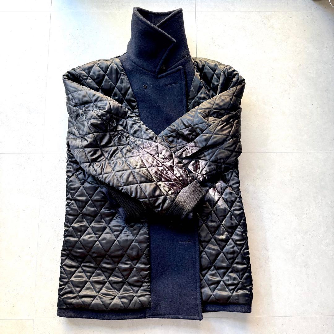 WTAPS Pコート ネイビー M相当 定番 ウール メルトン ダブル アウター