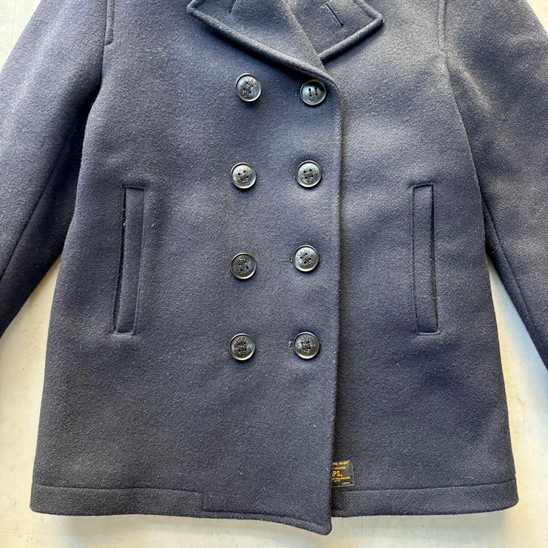 WTAPS Pコート ネイビー M相当 定番 ウール メルトン ダブル アウター